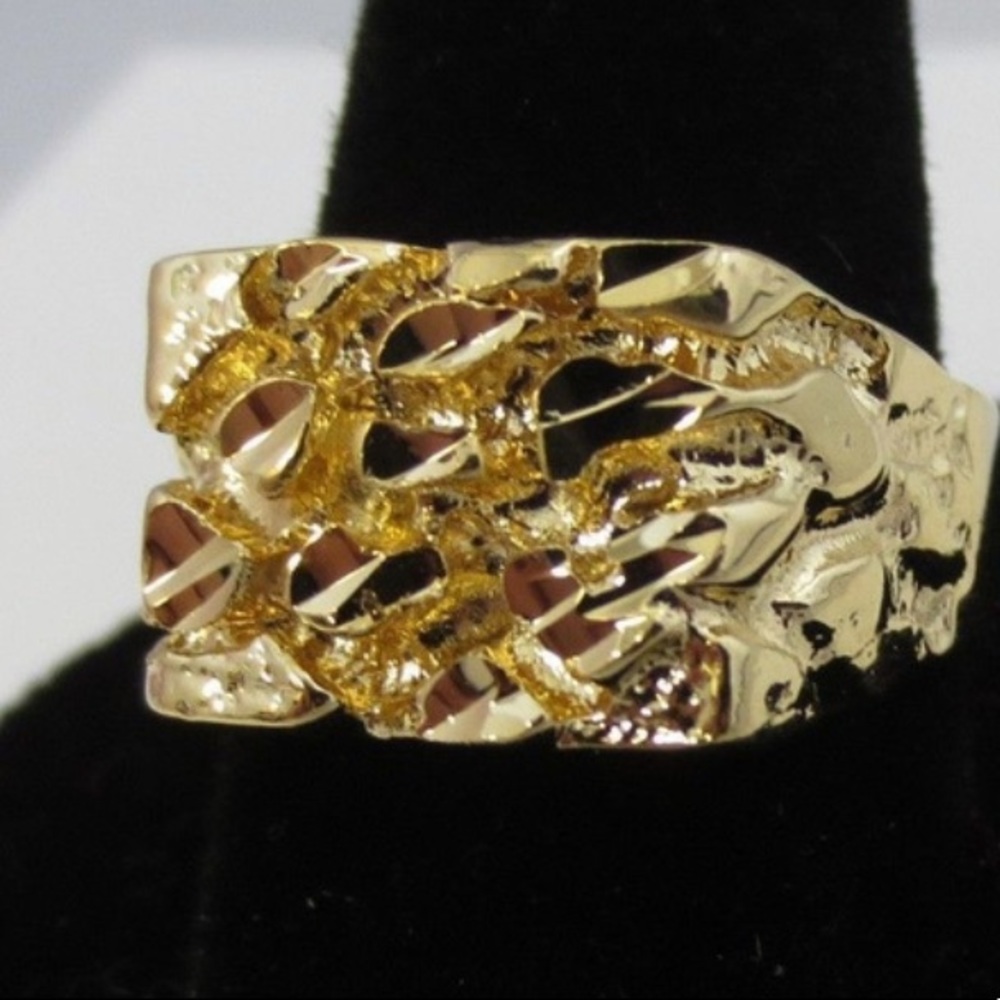 14KT Yellow Gold Nugget Ring